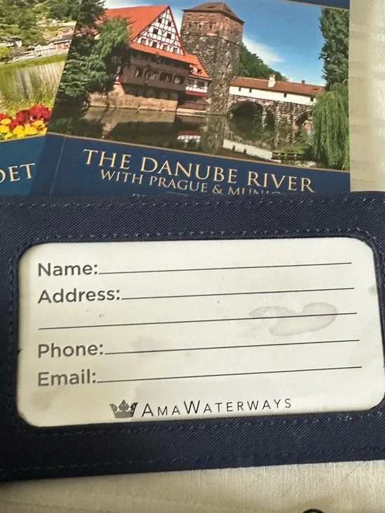 Branded Travel Accessory Set with Blue Nylon Drawstring Back Pack - Picture 10 of 13